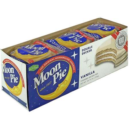 MOONPIE Moonpie Vanilla Double Decker Marshmallow Sandwich 2.75 oz., PK81 81002